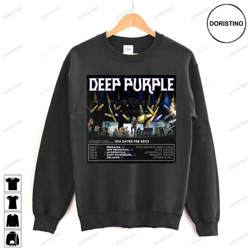 Usa Dates Feb Deep Purple Limited Edition T-shirts